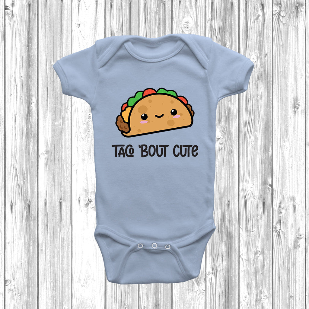 Get trendy with Taco 'Bout Cute Baby Grow - Baby Grow available at DizzyKitten. Grab yours for £8.49 today!