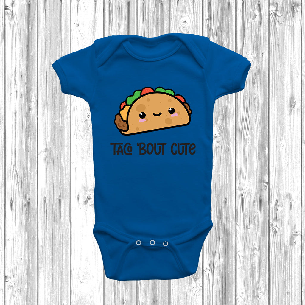 Get trendy with Taco 'Bout Cute Baby Grow - Baby Grow available at DizzyKitten. Grab yours for £8.99 today!