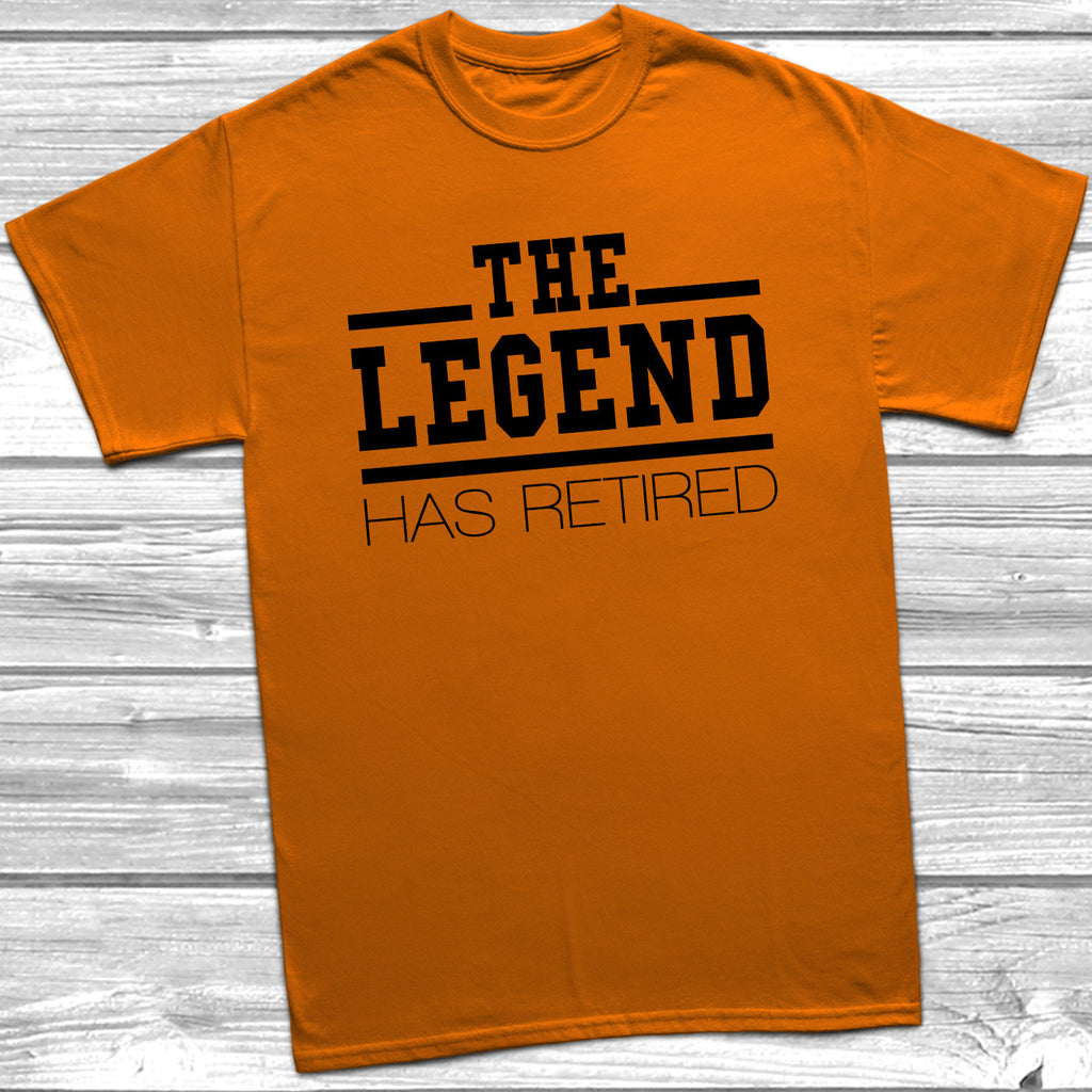 Get trendy with The Legend Has Retired T-Shirt - T-Shirt available at DizzyKitten. Grab yours for £9.49 today!