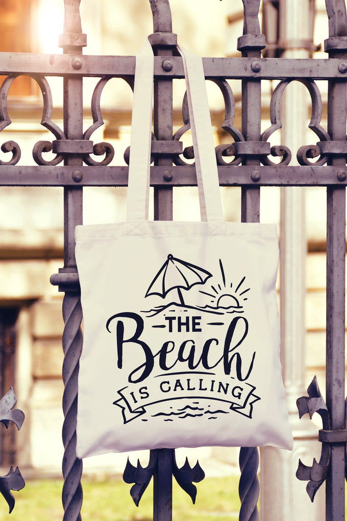 Get trendy with The Beach Is Calling Tote Bag - Tote Bag available at DizzyKitten. Grab yours for £7.99 today!