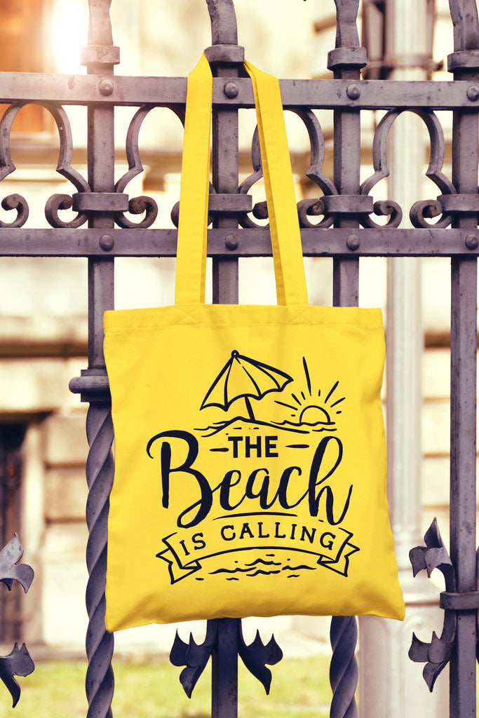 Get trendy with The Beach Is Calling Tote Bag - Tote Bag available at DizzyKitten. Grab yours for £8.49 today!