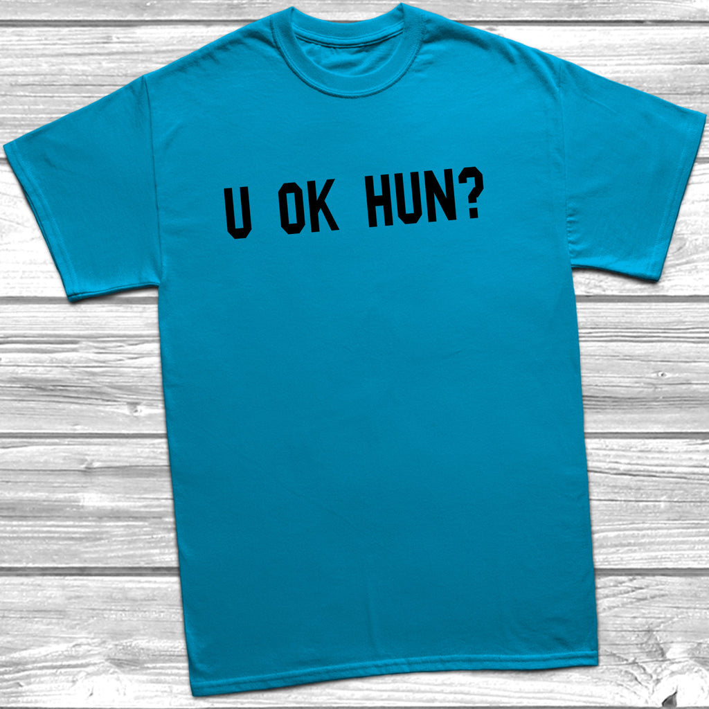 Get trendy with U Ok Hun? T-Shirt - T-Shirt available at DizzyKitten. Grab yours for £9.99 today!