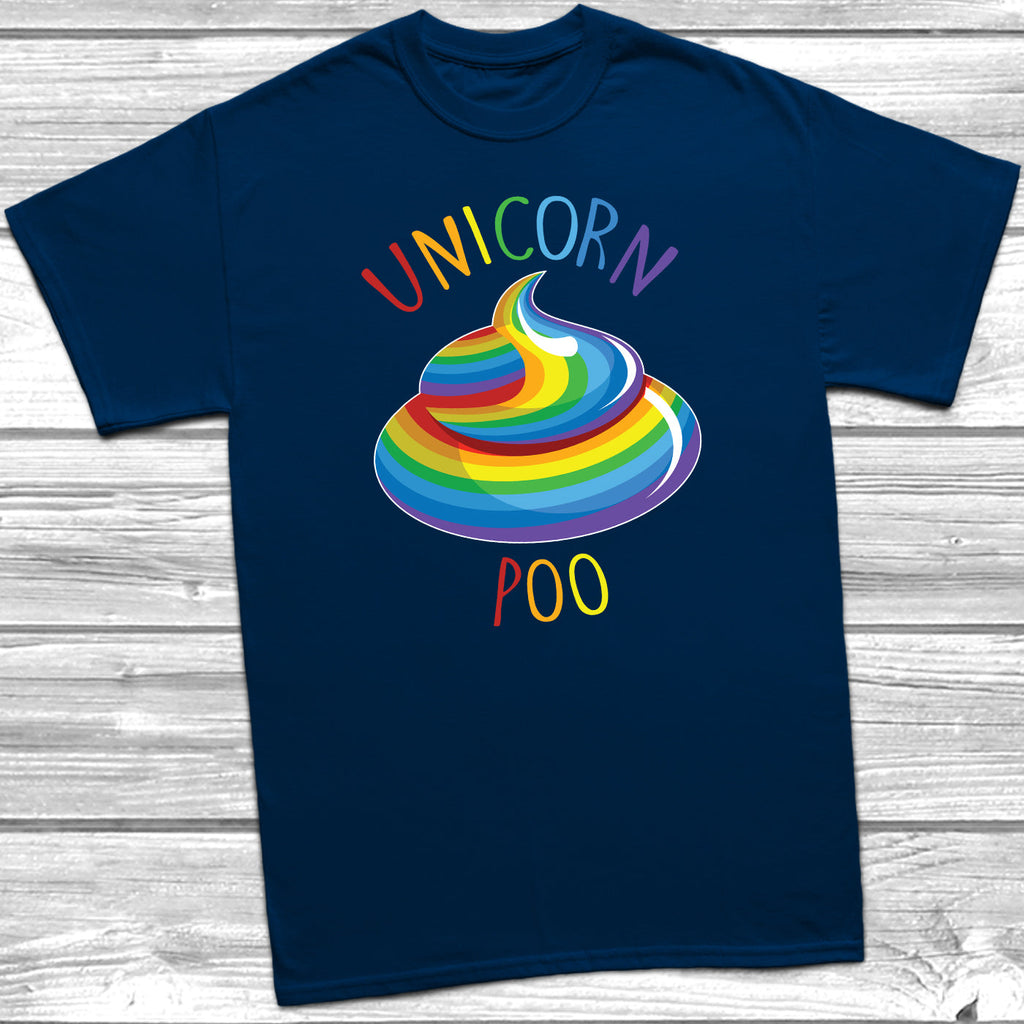 Get trendy with Unicorn Poo T-Shirt - T-Shirt available at DizzyKitten. Grab yours for £8.99 today!