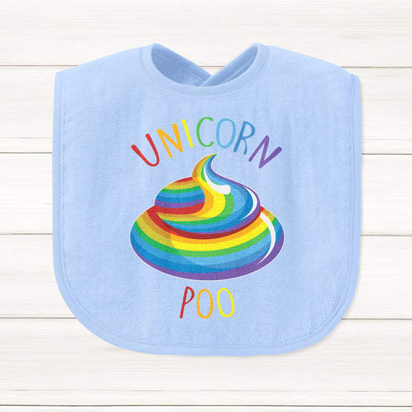 Unicorn Poo Baby Bib - DizzyKitten