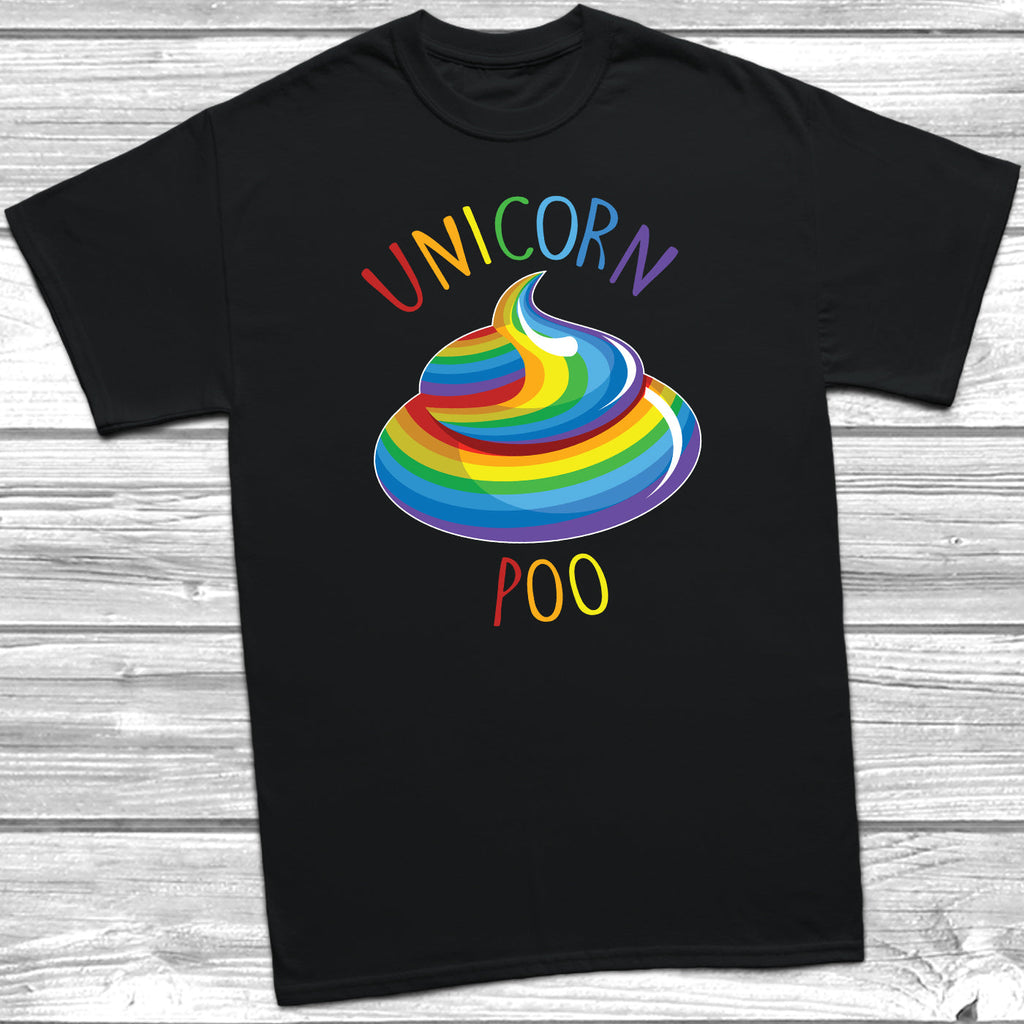 Get trendy with Unicorn Poo T-Shirt - T-Shirt available at DizzyKitten. Grab yours for £7.99 today!