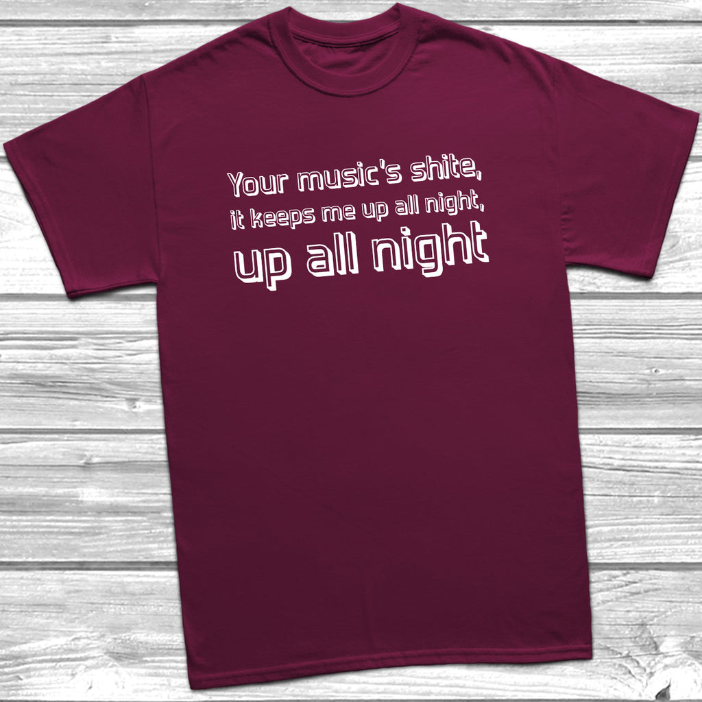 Get trendy with Up All Night T-Shirt - T-Shirt available at DizzyKitten. Grab yours for £8.99 today!