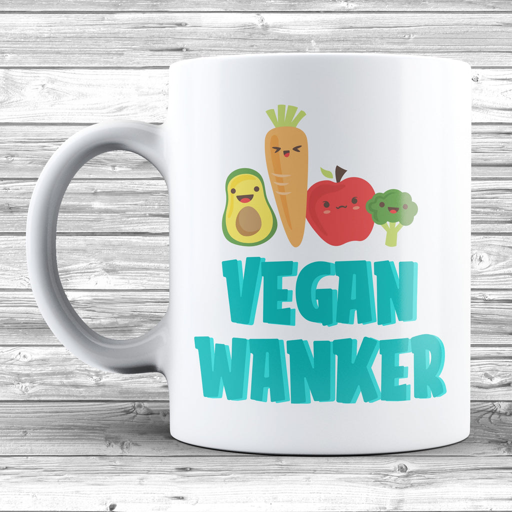 Get trendy with Vegan Wanker Mug - Mug available at DizzyKitten. Grab yours for £7.99 today!