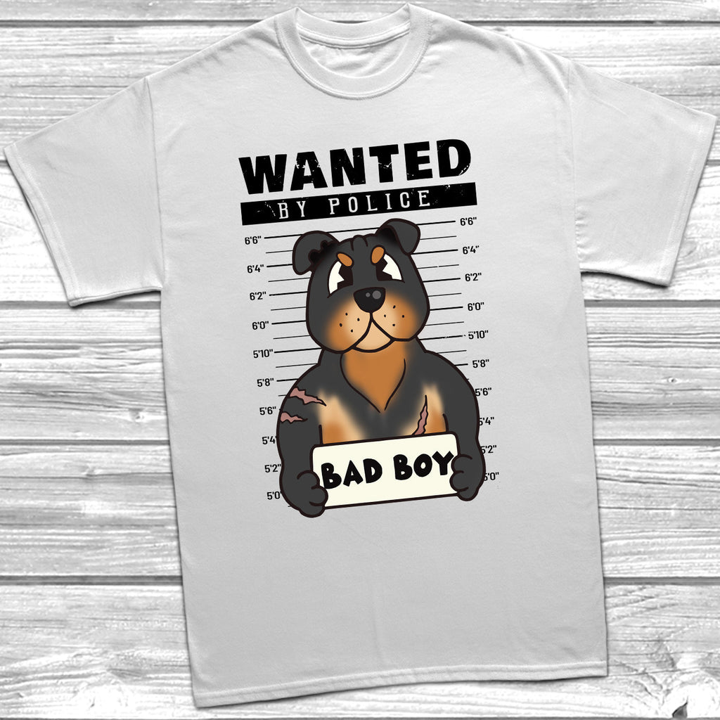 Get trendy with Wanted Rottweiler Bad Boy T-Shirt - T-Shirt available at DizzyKitten. Grab yours for £11.95 today!