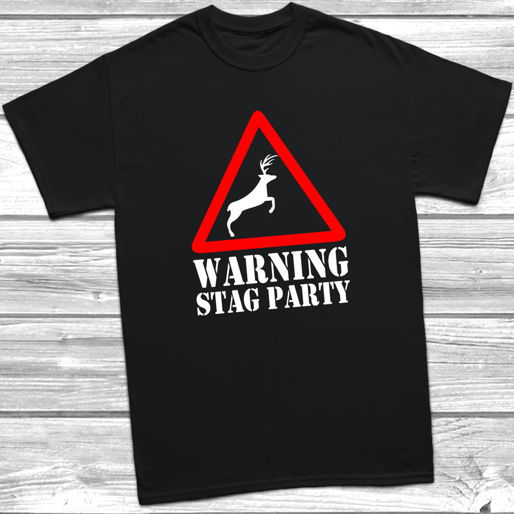 Get trendy with Warning Stag Party T-Shirt - T-Shirt available at DizzyKitten. Grab yours for £8.99 today!