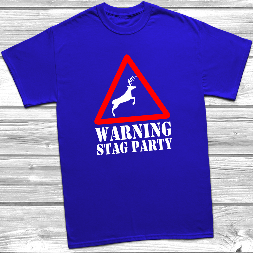 Get trendy with Warning Stag Party T-Shirt - T-Shirt available at DizzyKitten. Grab yours for £9.49 today!
