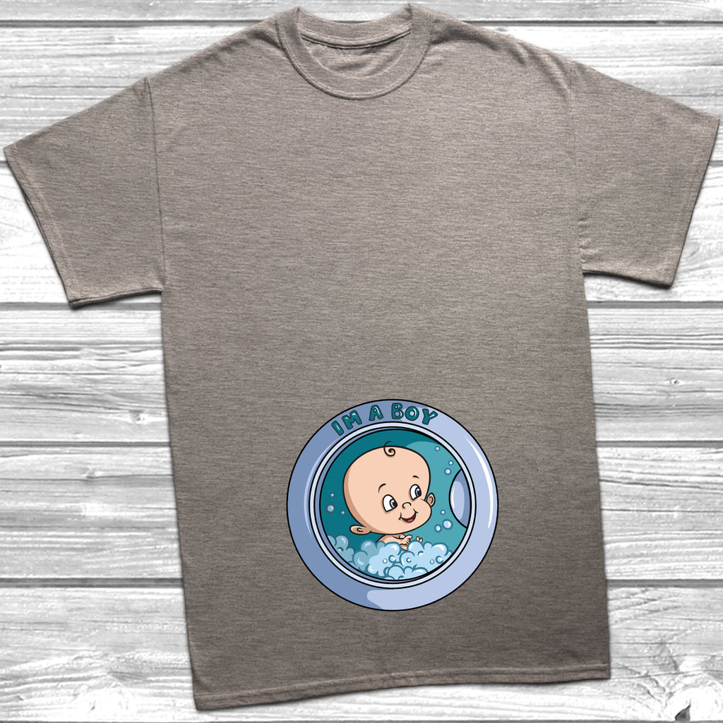 Get trendy with Washing Machine I'm A Boy T-Shirt - T-Shirt available at DizzyKitten. Grab yours for £10.49 today!