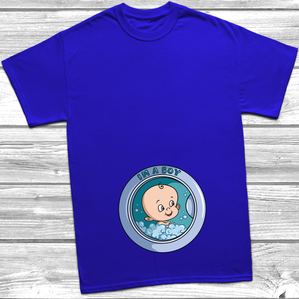 Get trendy with Washing Machine I'm A Boy T-Shirt - T-Shirt available at DizzyKitten. Grab yours for £10.49 today!