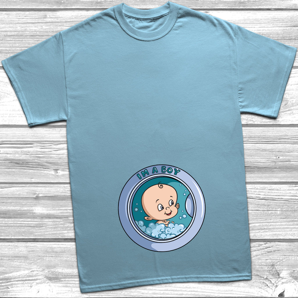 Get trendy with Washing Machine I'm A Boy T-Shirt - T-Shirt available at DizzyKitten. Grab yours for £9.99 today!