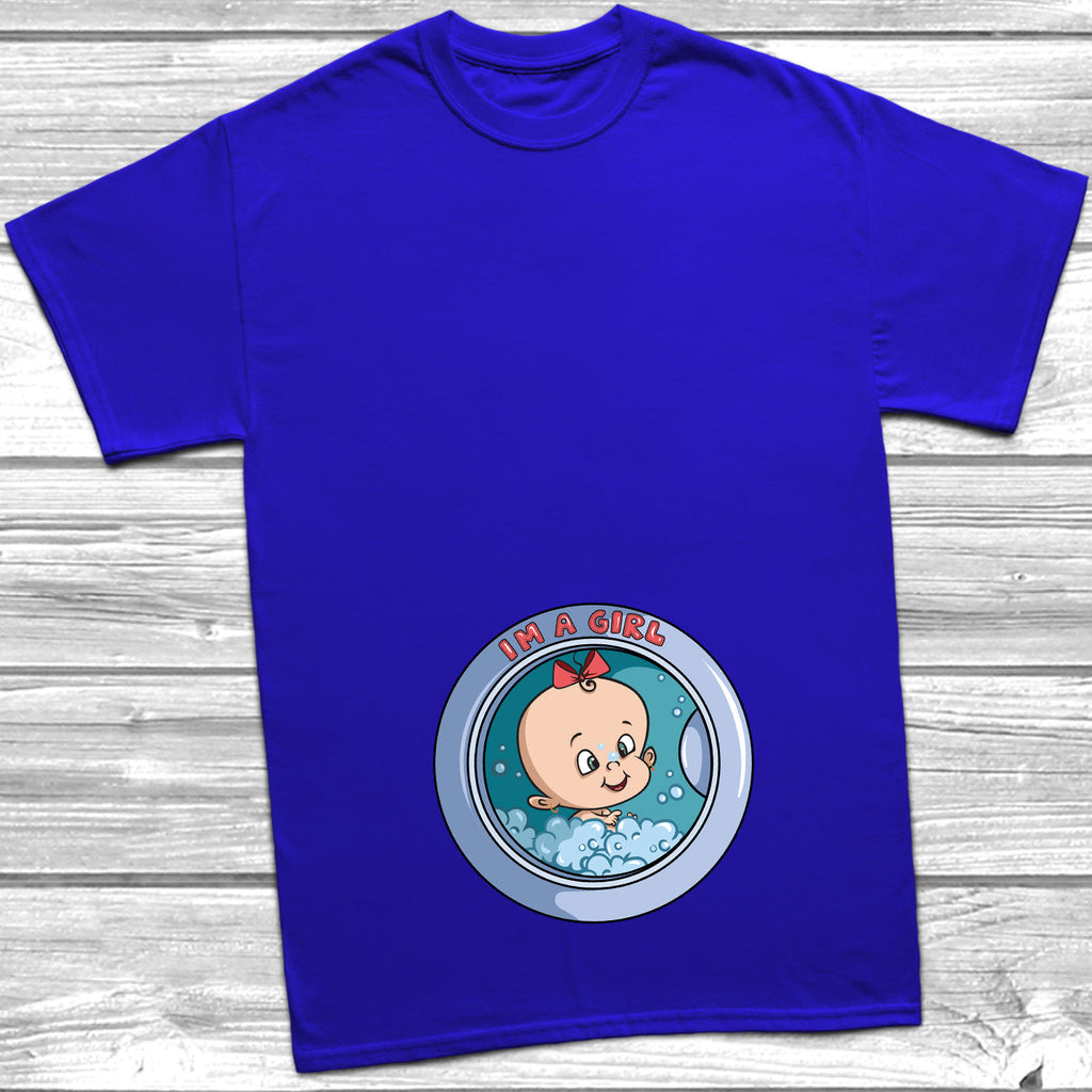 Get trendy with Washing Machine I'm A Girl T-Shirt - T-Shirt available at DizzyKitten. Grab yours for £10.49 today!