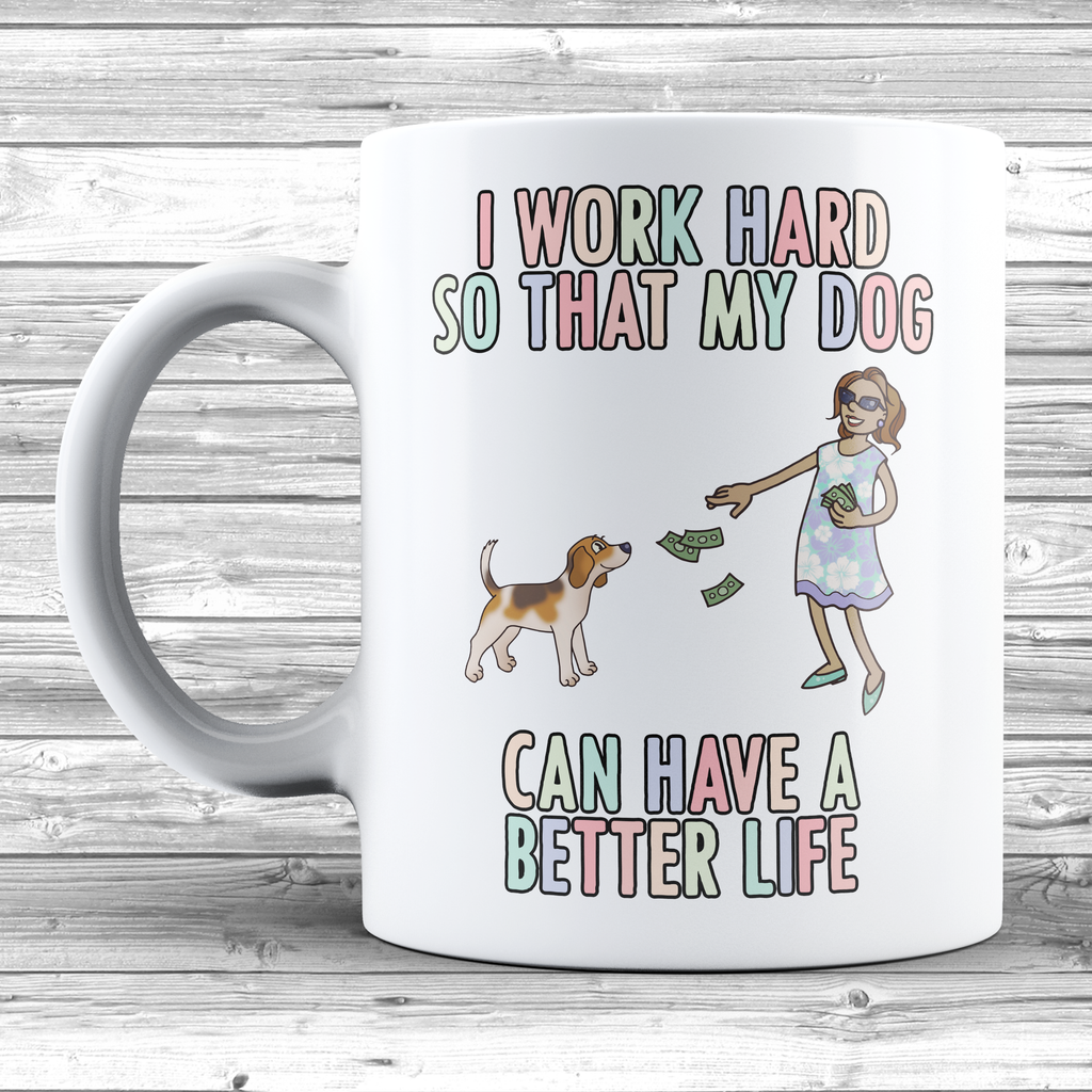 Get trendy with I Work Hard For My Beagle Mug - Mug available at DizzyKitten. Grab yours for £8.99 today!