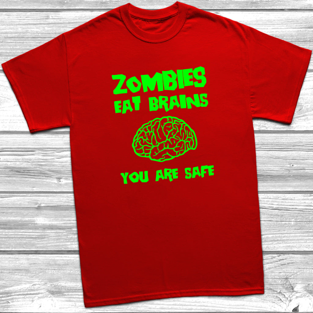 Get trendy with Zombies Eat Brains Kids T-Shirt - T-Shirt available at DizzyKitten. Grab yours for £8.49 today!