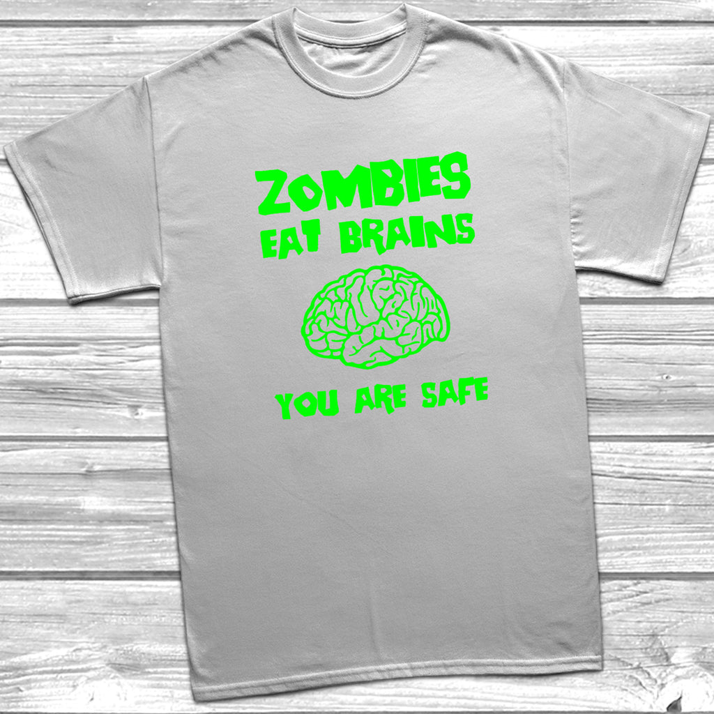 Get trendy with Zombies Eat Brains Adults T-Shirt - T-Shirt available at DizzyKitten. Grab yours for £8.99 today!