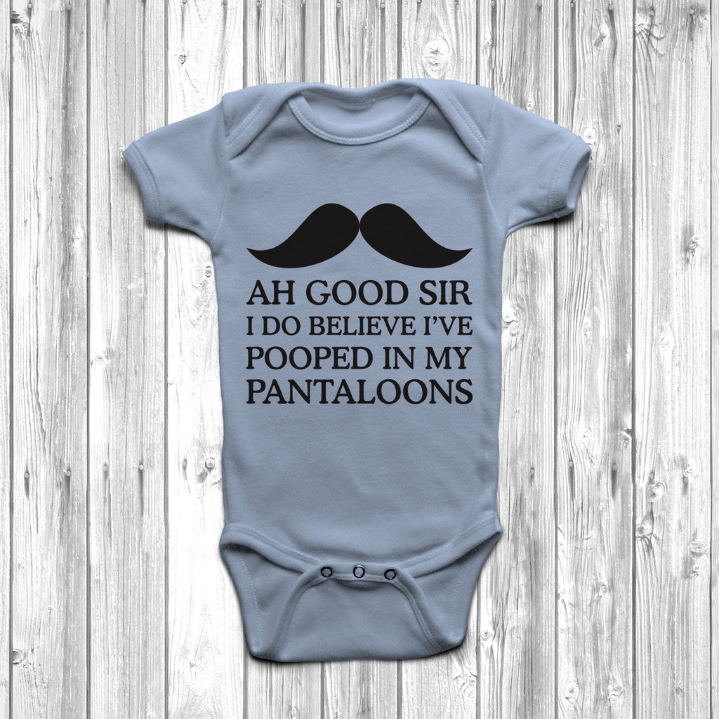 Get trendy with Ah Good Sir I Pooped Baby Grow - Baby Grow available at DizzyKitten. Grab yours for £8.45 today!