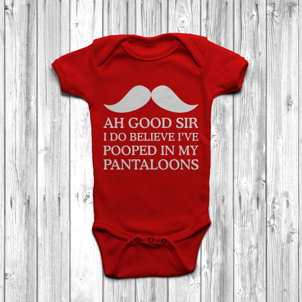 Get trendy with Ah Good Sir I Pooped Baby Grow - Baby Grow available at DizzyKitten. Grab yours for £8.45 today!