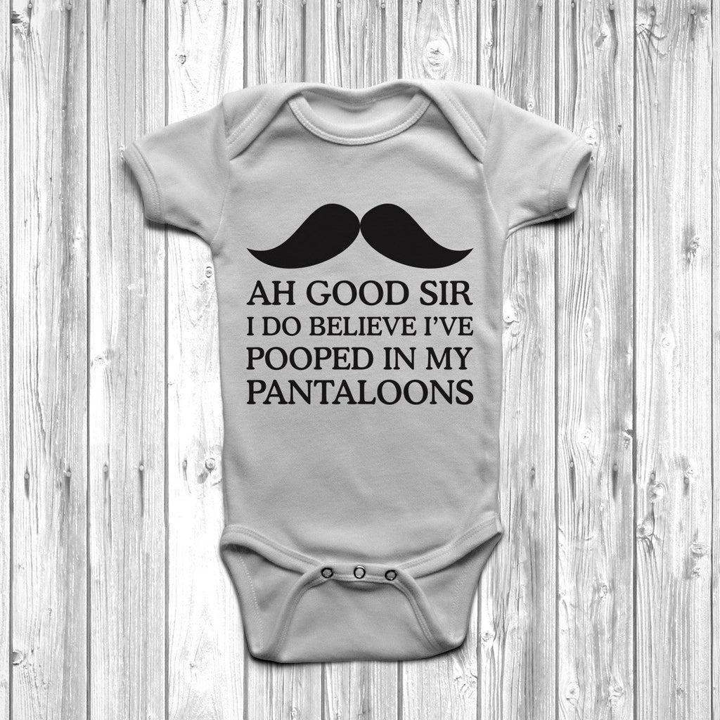 Get trendy with Ah Good Sir I Pooped Baby Grow - Baby Grow available at DizzyKitten. Grab yours for £7.95 today!