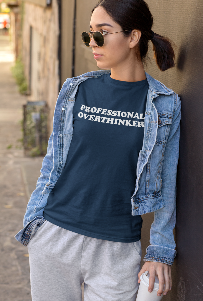 Get trendy with Professional Overthinker T-Shirt -  available at DizzyKitten. Grab yours for £10.45 today!