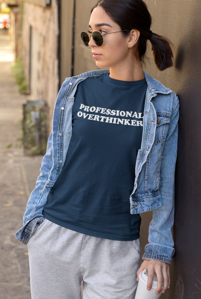 Get trendy with Professional Overthinker T-Shirt -  available at DizzyKitten. Grab yours for £9.95 today!