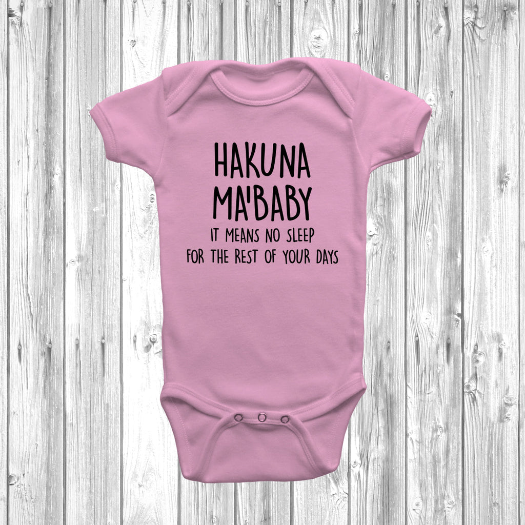 Get trendy with Hakuna Ma'Baby Baby Grow -  available at DizzyKitten. Grab yours for £7.99 today!