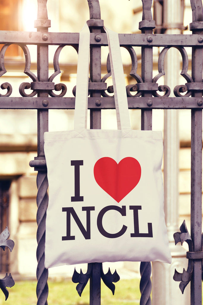 Get trendy with I Love Heart Newcastle Tote Bag - Tote Bag available at DizzyKitten. Grab yours for £7.49 today!