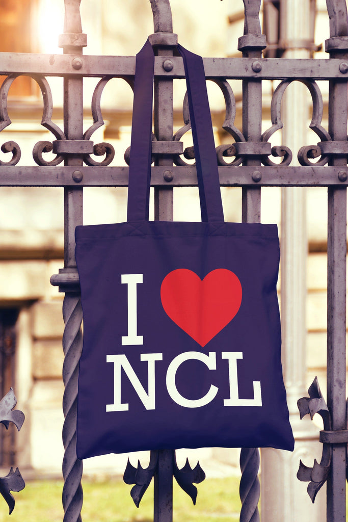 Get trendy with I Love Heart Newcastle Tote Bag - Tote Bag available at DizzyKitten. Grab yours for £7.49 today!