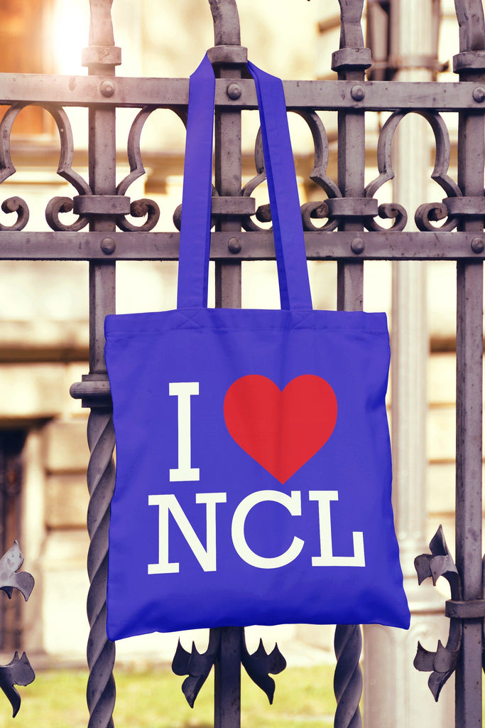Get trendy with I Love Heart Newcastle Tote Bag - Tote Bag available at DizzyKitten. Grab yours for £7.49 today!