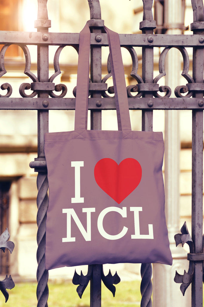 Get trendy with I Love Heart Newcastle Tote Bag - Tote Bag available at DizzyKitten. Grab yours for £7.49 today!