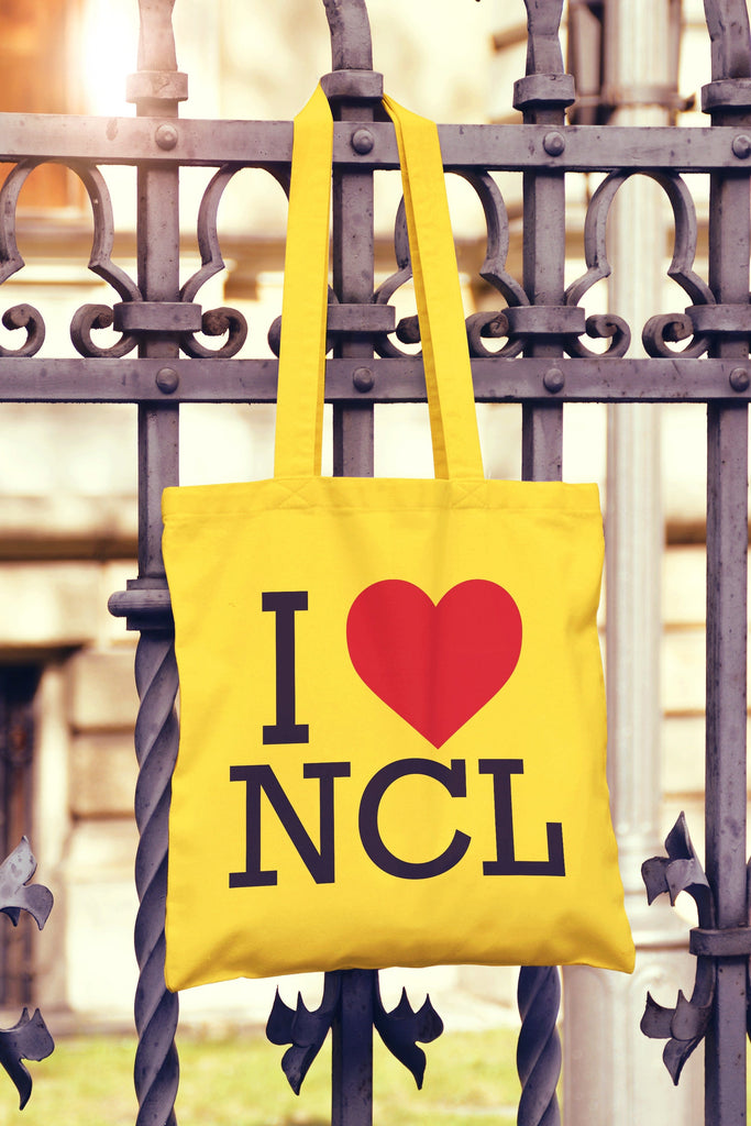 Get trendy with I Love Heart Newcastle Tote Bag - Tote Bag available at DizzyKitten. Grab yours for £6.99 today!