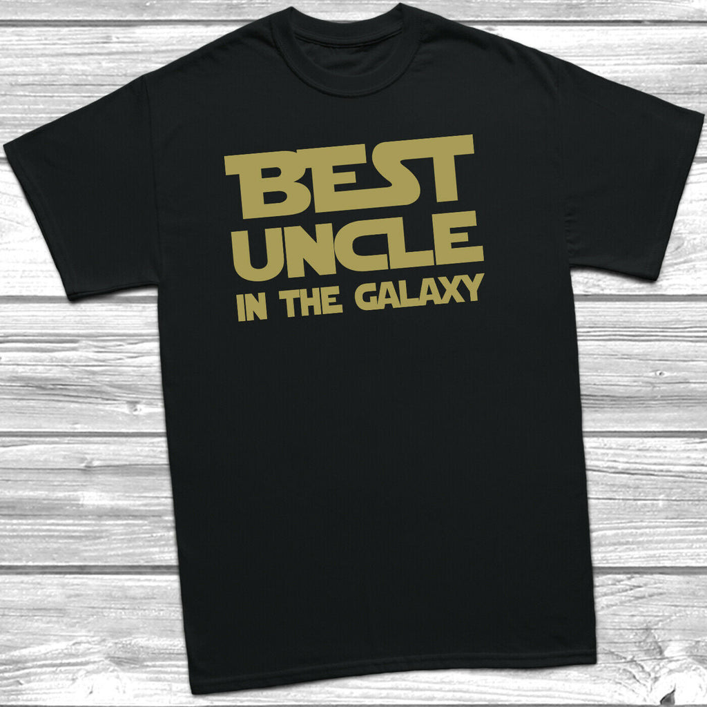 Get trendy with Best Uncle In The Galaxy T-Shirt - T-Shirt available at DizzyKitten. Grab yours for £9.99 today!