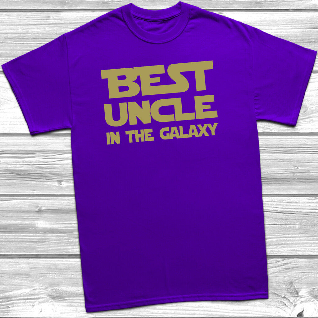Get trendy with Best Uncle In The Galaxy T-Shirt - T-Shirt available at DizzyKitten. Grab yours for £10.49 today!