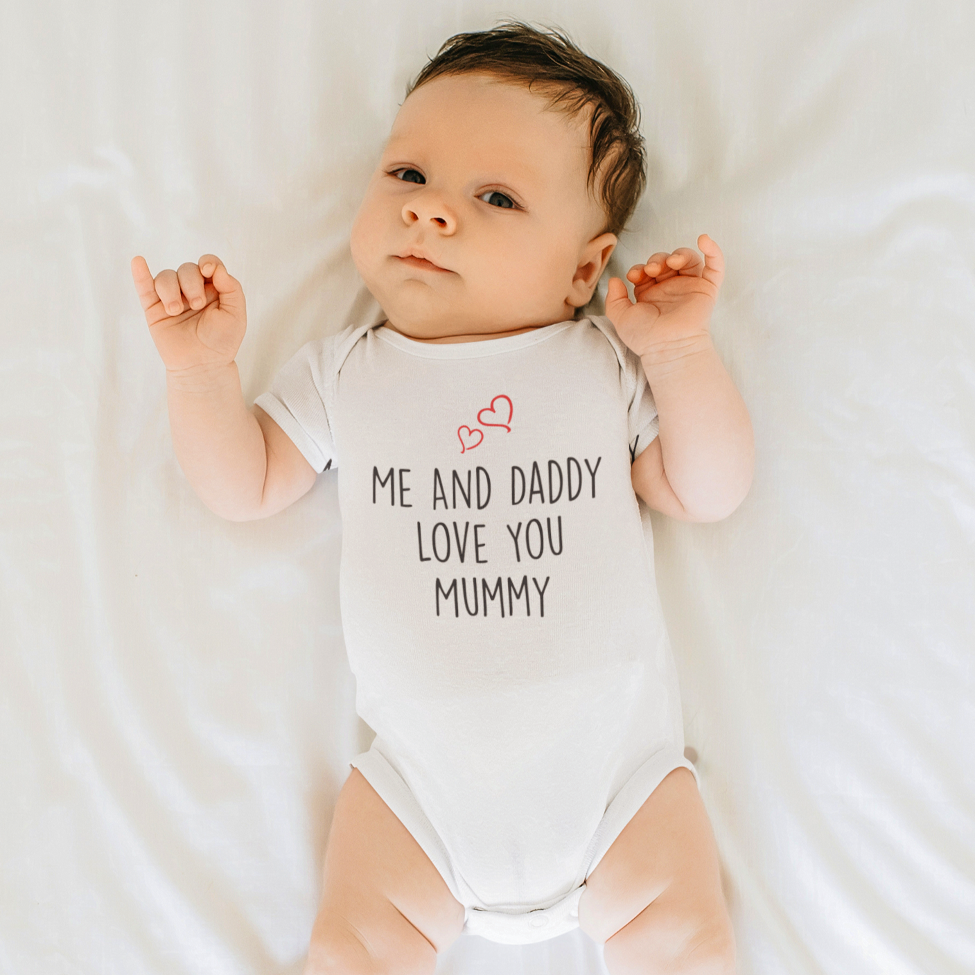 I love my mummy and daddy baby hot sale grow