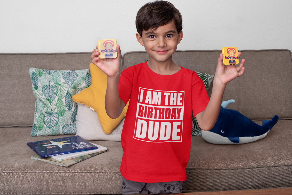 Get trendy with I Am The Birthday Dude T-Shirt - T-Shirt available at DizzyKitten. Grab yours for £9.49 today!