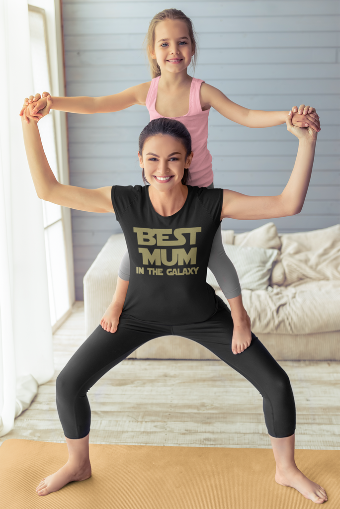 Get trendy with Best Mum In The Galaxy T-Shirt - T-Shirt available at DizzyKitten. Grab yours for £9.49 today!