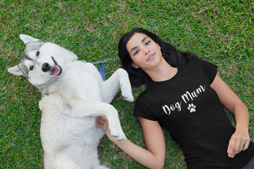 Get trendy with Dog Mama T-Shirt -  available at DizzyKitten. Grab yours for £10.45 today!