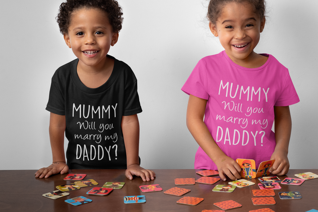 Get trendy with Mummy Will You Marry My Daddy T-Shirt - T-Shirt available at DizzyKitten. Grab yours for £6.95 today!