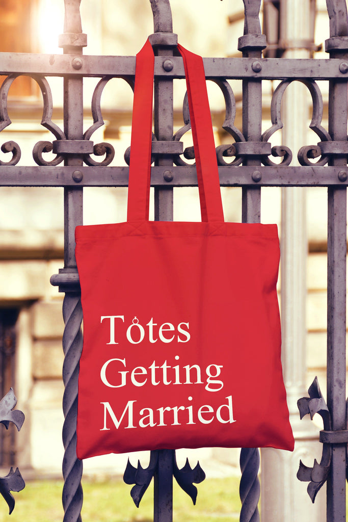 Get trendy with Totes Getting Married Tote Bag - Tote Bag available at DizzyKitten. Grab yours for £6.99 today!