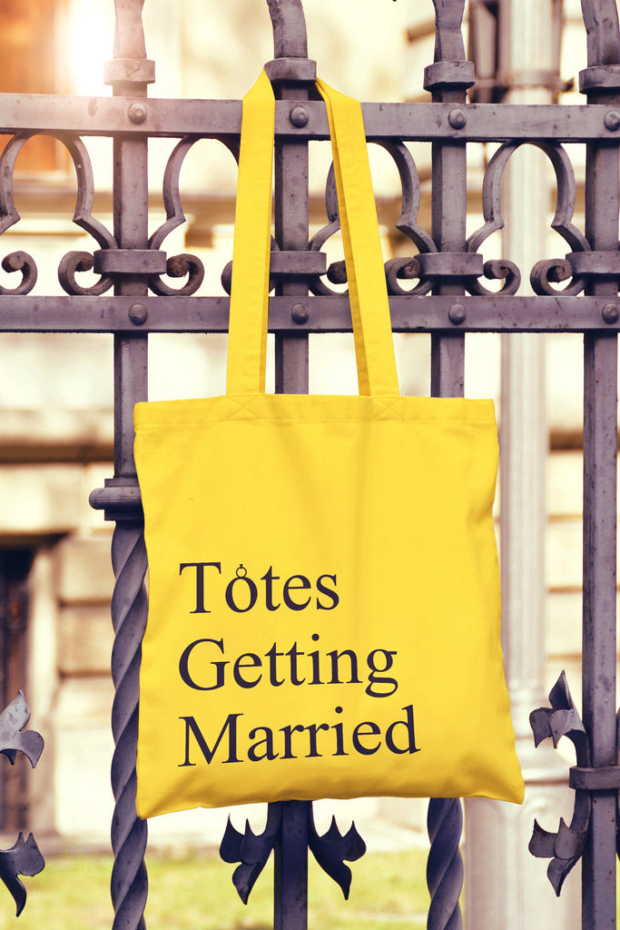 Get trendy with Totes Getting Married Tote Bag - Tote Bag available at DizzyKitten. Grab yours for £6.99 today!