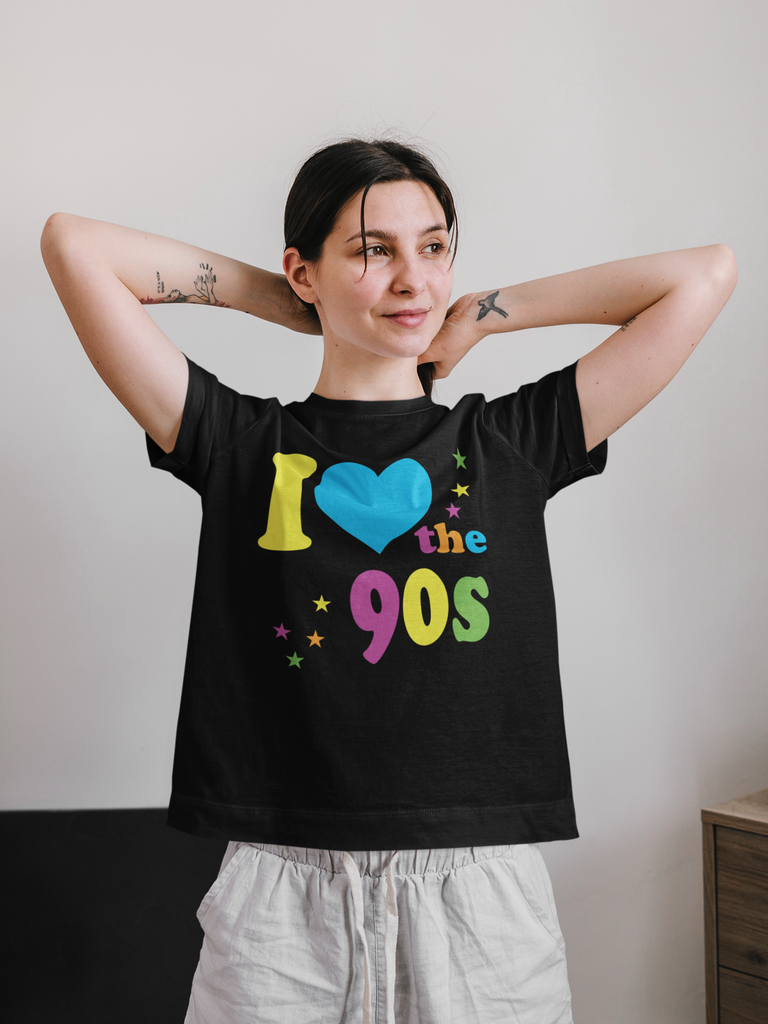 Get trendy with I Love The 90's T-Shirt - T-Shirt available at DizzyKitten. Grab yours for £9.99 today!